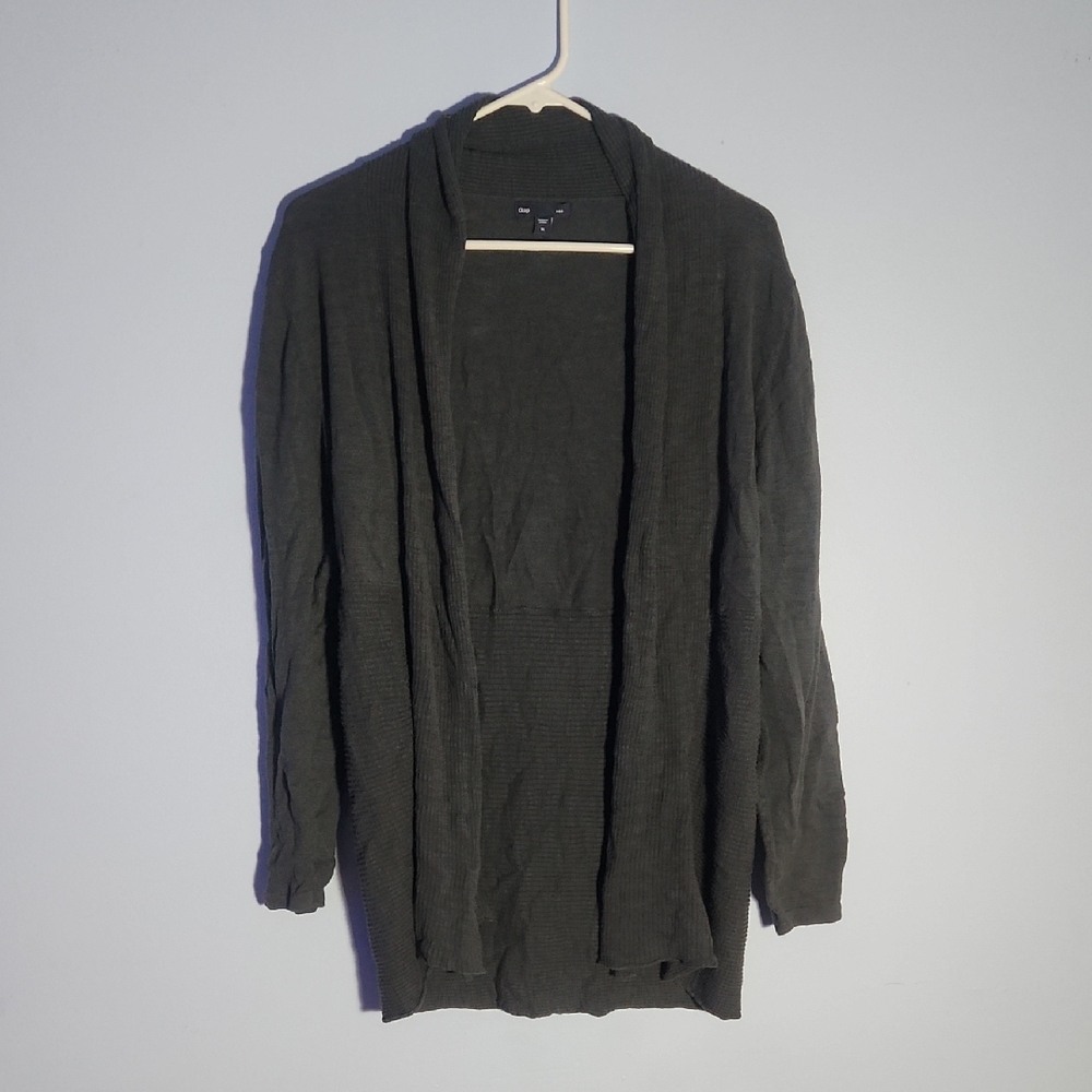 Women's Gap Cardigan, Dark Grey, Sz XL